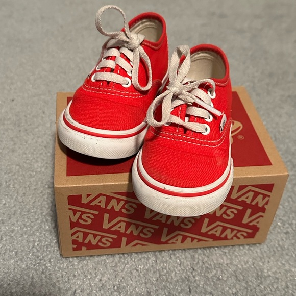 Vans Other - Vans Authentic Red Toddler Sneaker